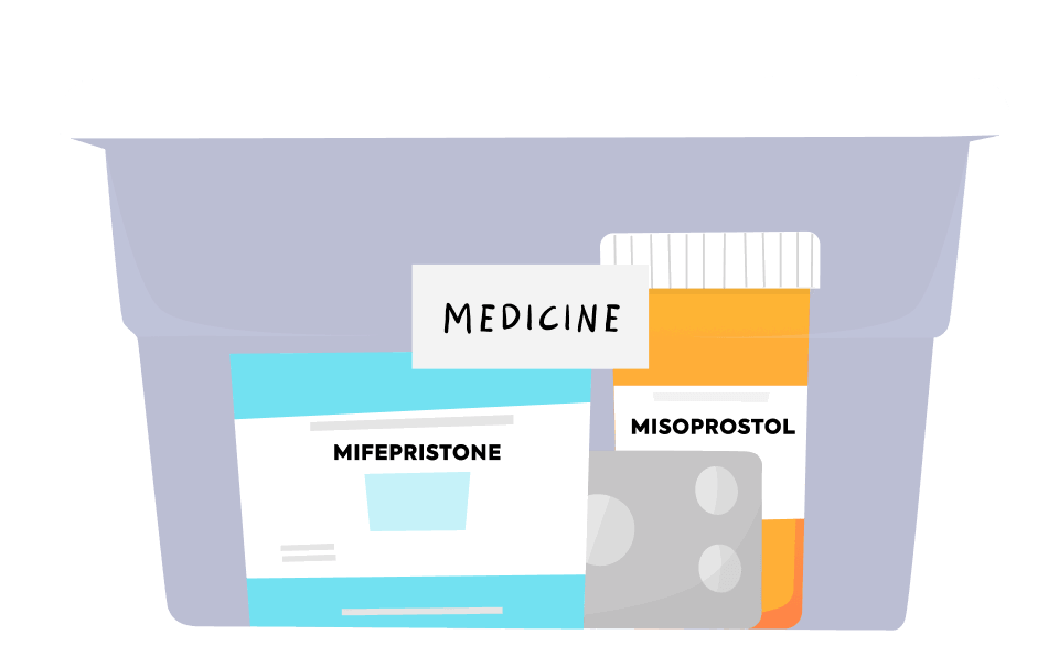 Abortion pills in hall closet